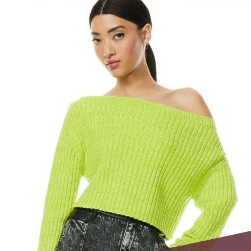 Alice + Olivia offshoulder sweater